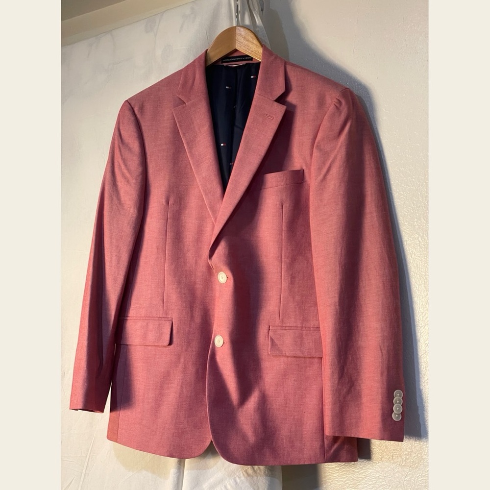 Tommy Hilfiger Rose Pink Two-Button Sport Coat